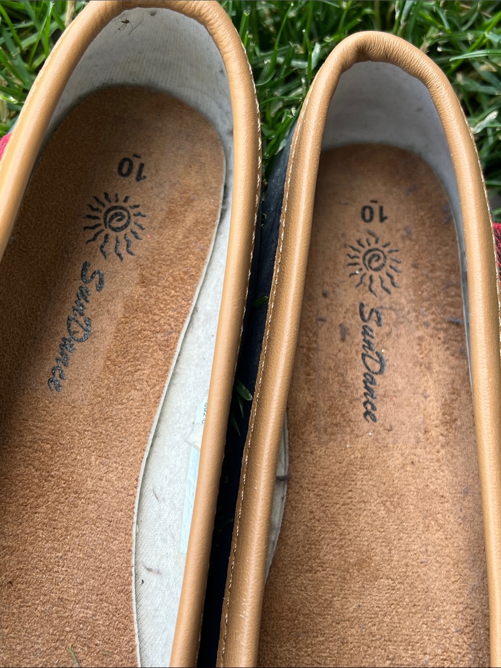 Sundance Navy and Tan -Duck Skimmers, Rain Shoes, Size 10 - Picture 3 of 7